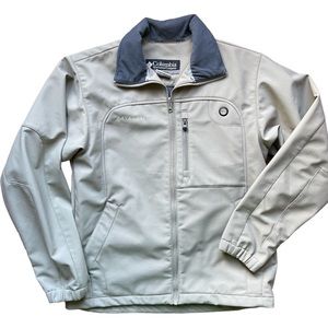 Columbia xco interchange jacket in oatmeal color size S in EUC